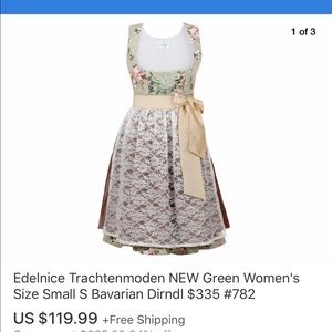 COPY - Edelnice trachtenmode  new green woman dress